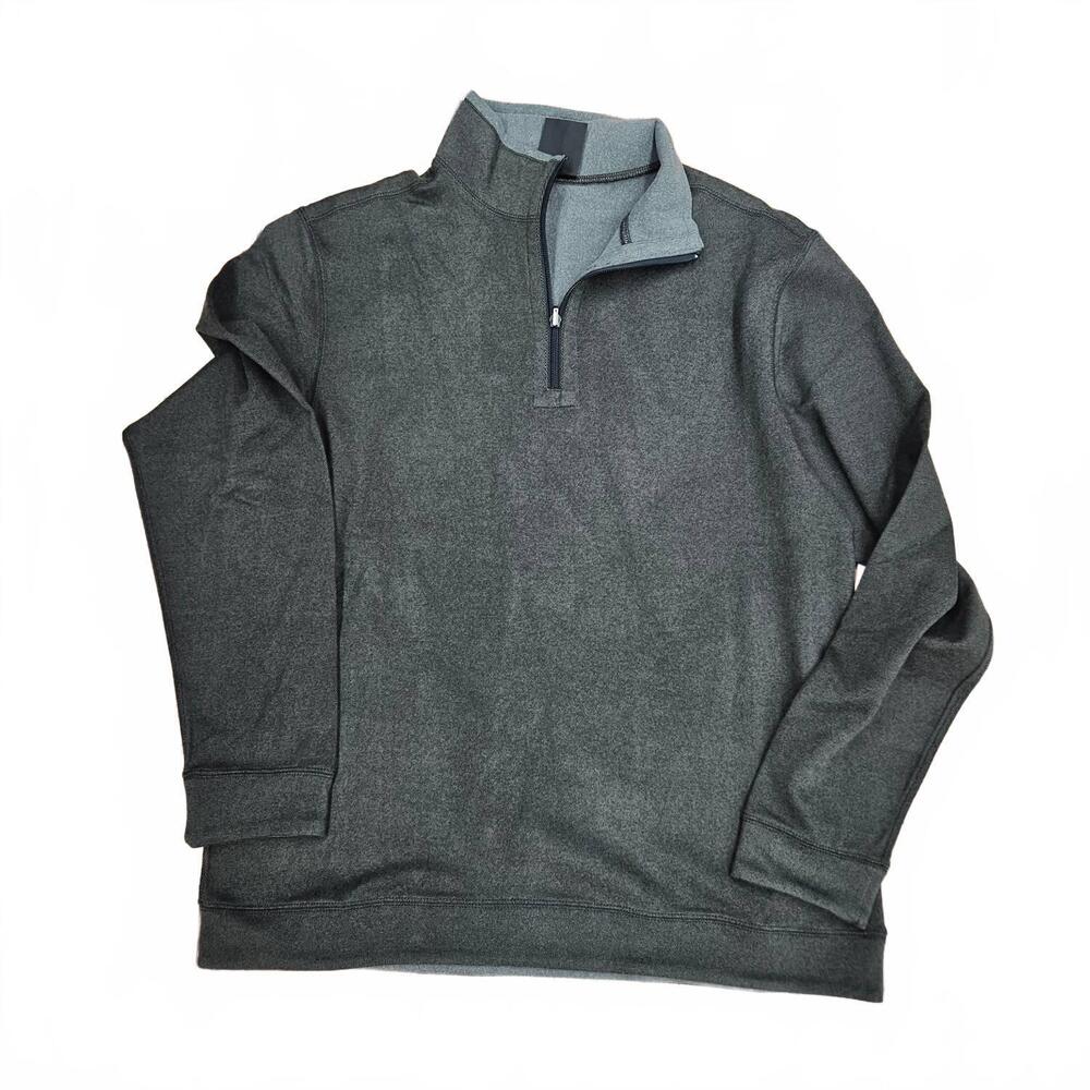 NEW F/X FUSION women's reversible micro dot zip fleece top in grey